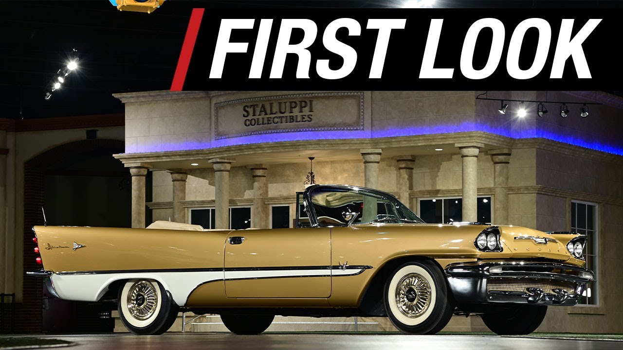 FIRST LOOK 1957 Desoto Adventurer Convertible BARRETTJACKSON 2022