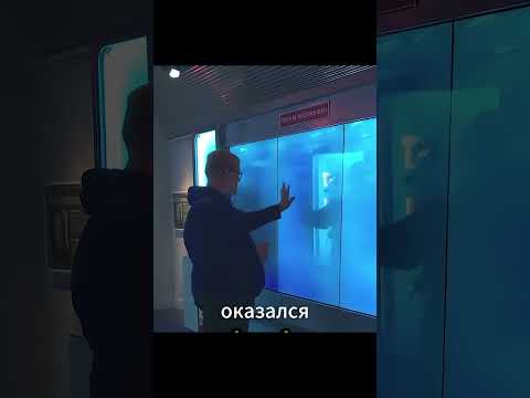 Парень испугался, когда понял, что это не аквариум