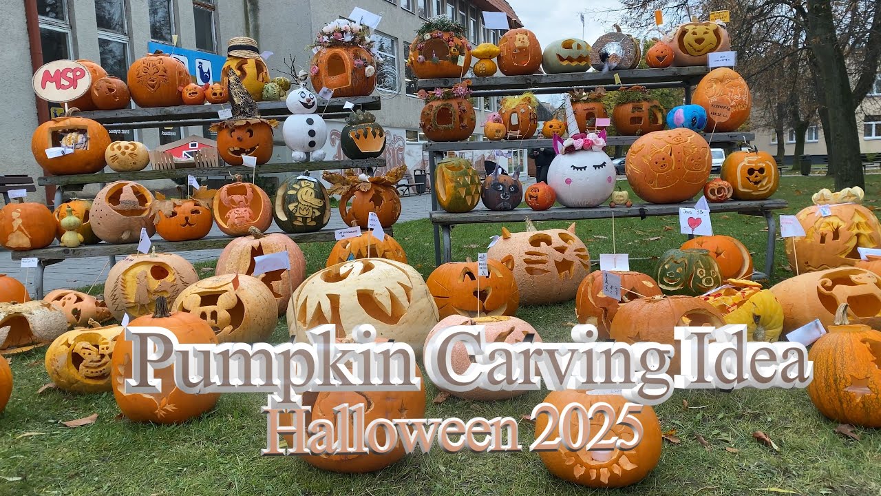 Pumpkin Festival | Pumpkin Carvings Ideas | Halloween 2025 | Aštuntoji Moliūgų Šventė Joniškyje