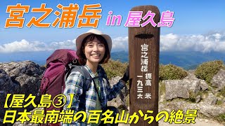 【屋久島③】１泊２日のテント泊縦走！ついに宮之浦岳の山頂に到達…！絶景、シャクナゲ、ヤクシカなど見所満載！