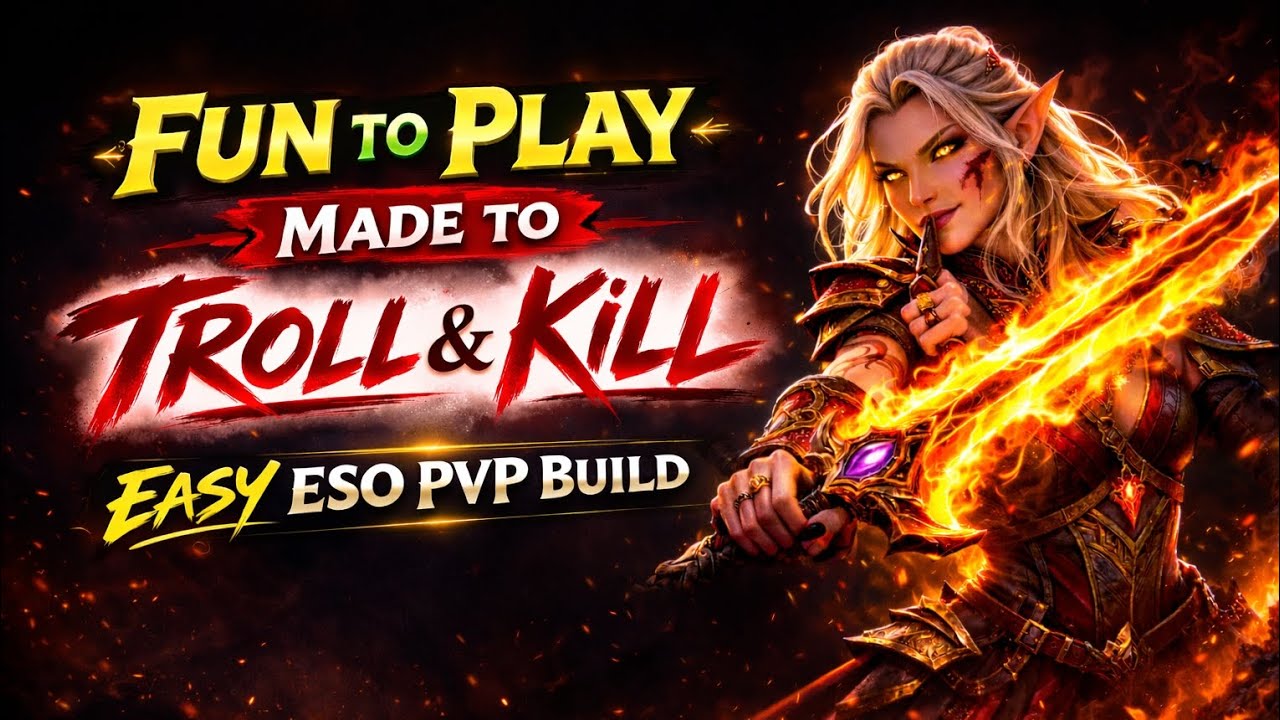 Fun to Play • Made to Troll & Kill • Easy ESO PvP Build 💪 