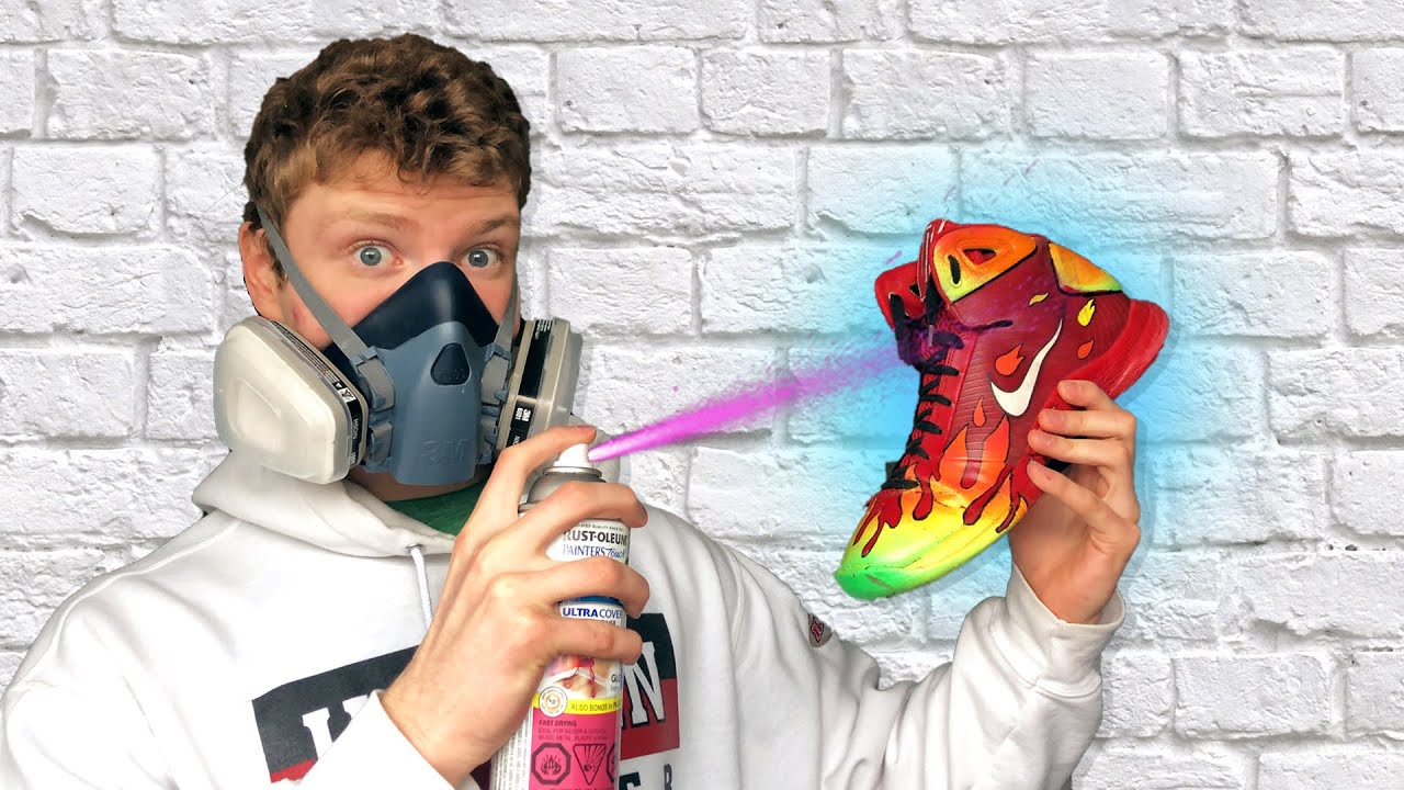 Custom Hyperdunks I Painted CUSTOM NIKE HYPERDUNKS! - YouTube