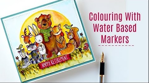 Easy color blending with  Zigs  (Kuretake Clean Color Real Brush)