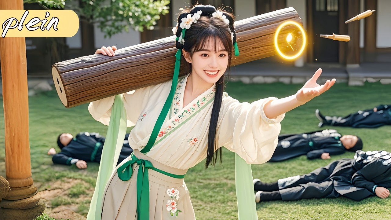 La jeune fille souleva l'arbre d'une main et sauva le blessé. Il s'avéra être le PDG et l'épousa.❤
