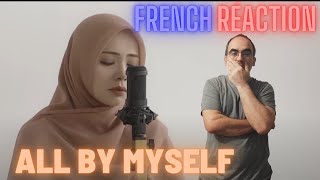 Vanny Vabiola - All By Myself ║ French Reaction 