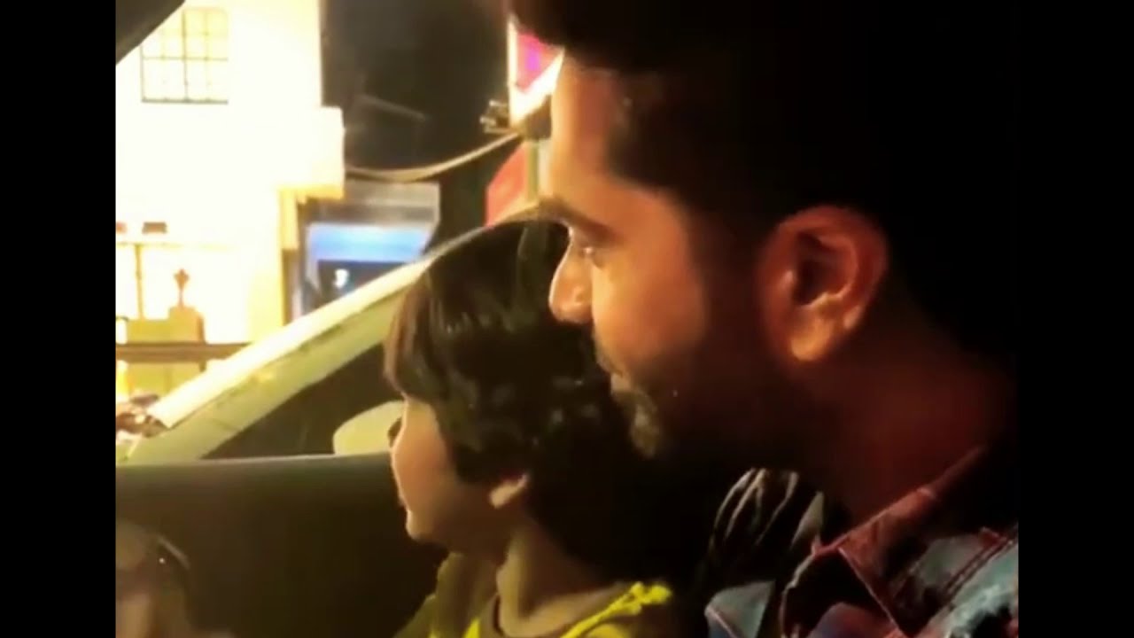 Silambarasan with his nephew Jason abi