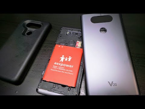 AexPower LG V20 [6600mAh] विस्तारित बैटरी