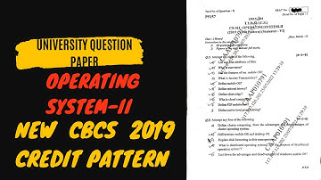 tybsc operating system 2 latest university question paper year 2022 (new CBCS 2019 pattern)