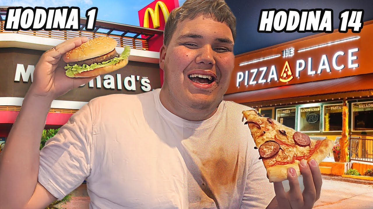 PŘEŽIL JSEM CELÝ DEN POUZE NA FASTFOOD (Hruza)