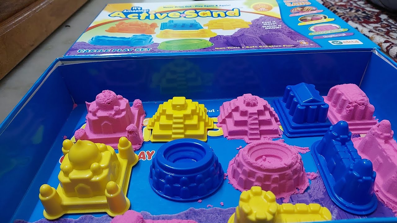 Active sand for kids - YouTube