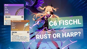 Fischl max constellation on R5 Rust Bow versus R1 Skyward Harp (Gladiator + Thundering Fury set)