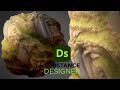 Stylized Rock Cliff with Moss - Substance 3D Designer
