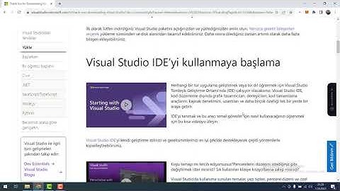 02. Visual Studio Kurulumu, Kurulumda Paketlerin Seçimi