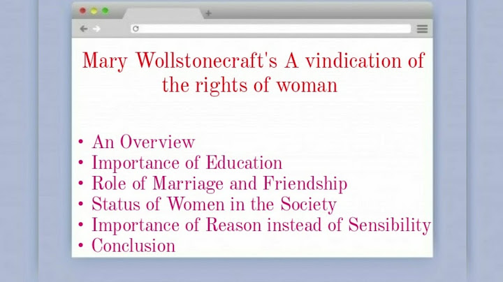 Wollstonecraft a vindication of the rights of woman pdf