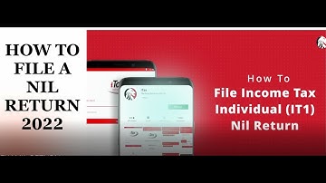 HOW TO FILE NIL RETURN FOR 2022