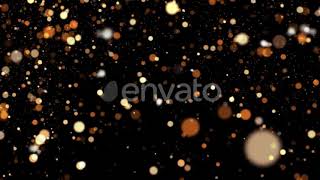 Golden Snowy Particles | Motion Graphics - Envato elements