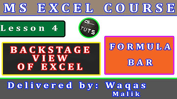 Lesson:4|| excel course backstage view of excel||excel backstage view||backstage view||csciencetuts