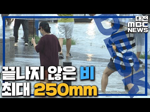 또 많은 비..내일까지 최대 250mm/대전MBC
