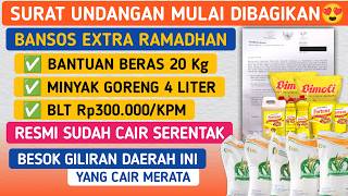 Alhamdulillah Bansos Extra Ramadan Cair Serentak Bantuan Beras 20 Kg Minyak Goreng 4 L & Blt Rp300K