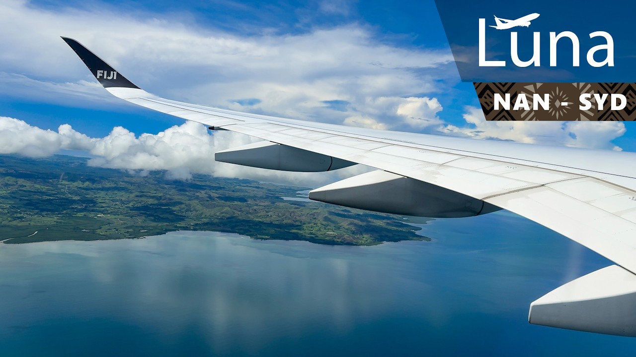 Fiji Airways Airbus A350-900 Flight From Nadi to Sydney