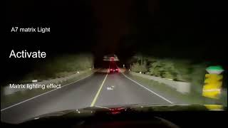 Audi A7 C8 Matrix Headlights Code RS style Headlight Taillight on/off effect ,Matrix lighting