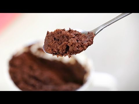 Видео рецепт Шоколадный кекс в кружке