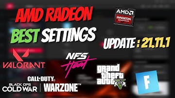 AMD Radeon Software New Update 21.11.1 ( Best Settings For Gaming 2021) 👈