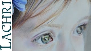 Colored pencil tutorial - how to draw an eye - Time Lapse Demo by Lachri