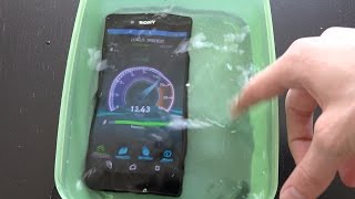 Sony Xperia Z3+ Internet Speed Test Under Water! Will It Survive?