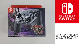 КОНТРОЛЛЕР NINTENDO SWITCH PRO MONSTER HUNTER RISE SUNBREAK EDITION, РАСПАКОВКА