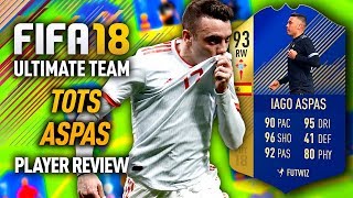 FIFA 18 TOTS ASPAS (93) PLAYER REVIEW! FIFA 18 ULTIMATE TEAM!