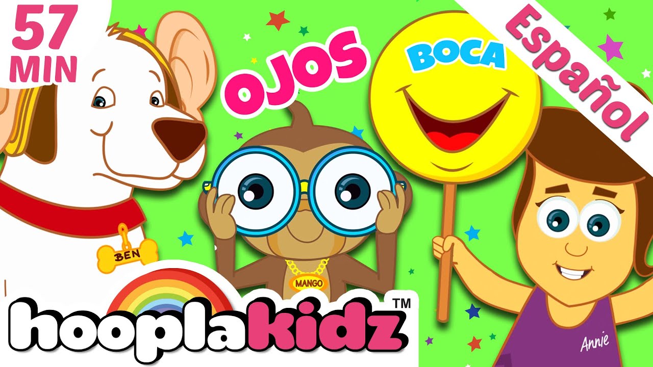 ⁣HooplaKidz Canciones Infantiles | Cabeza Hombros Rodillas y Pies
