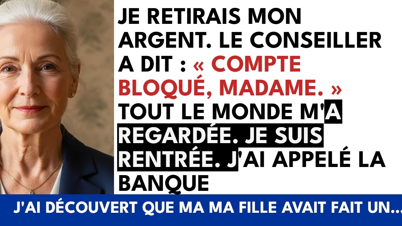 Je tenais mon sac en papier froissé, les médicaments dedans, et je regardais ma carte bancaire refusée pour la deuxième fois. “Je suis désolée, madame, mais le terminal indique que la transaction...