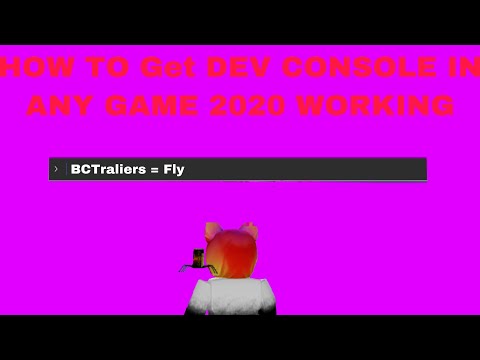 How To Get Developer Console (IN ANY GAME) | Roblox READ DESC