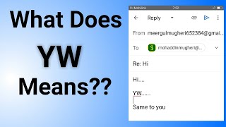 What Does YW means | YW Stands for In Text Message | YW on Tiktok and Roblox