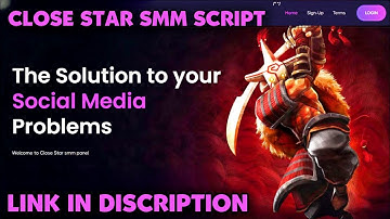 Close Star smm panel script | Smm panel script | Latest Smm panel script |#smm #smmscript #instagram