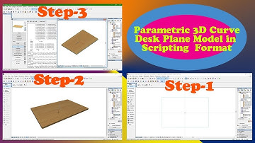Archicad tutorial - Shortcut method to make 3d scripting model curve desk plane in less size