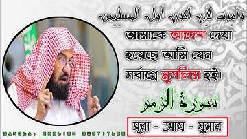 surah az zumar | Abdur Rahman Al Sudais | সূরা যুমার | سورة الزمر