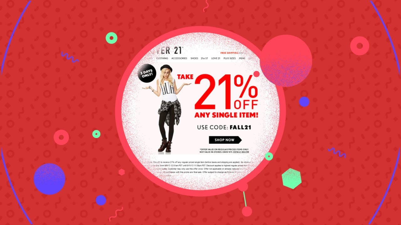 Forever 21 Promo Code, Coupon Code 65 OFF Updated & Verified 100