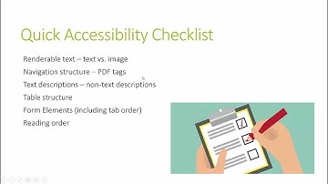 How To...Create Accessible PDFs Using Adobe Acrobat DC Pro