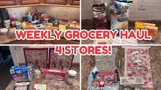 WEEKLY GROCERY HAUL 🛒 Walmart, Target, Harris Teeter & Dollar Tree!