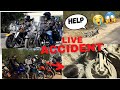 Dangerous bike accident   rann of kutchh   helmet ride 40  superbikers of kutchh