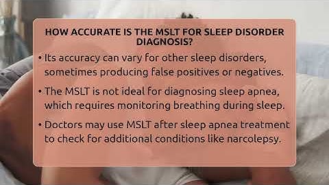 How Accurate Is The MSLT For Sleep Disorder Diagnosis? - Sleep Apnea Support Network