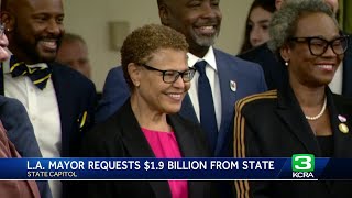 LA mayor requests $1.9 billion from state following deadly wildfires