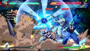 DBFZ SSJ4 Gogeta 0 Bar Mid-Screen Start T.O.D Combo #2