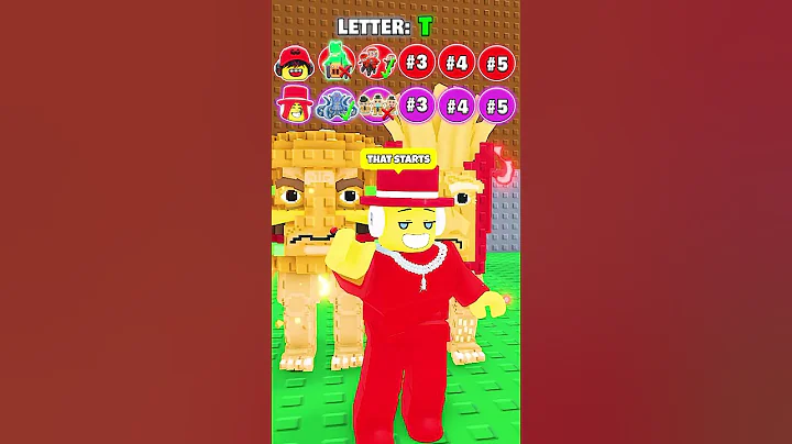 SAMMY CHAN X SAMMY JR IN LETTERS CHALLENGE IN STEAL A BRAINROT!  #shorts