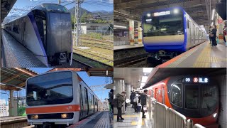 【子どもの好きな電車２】中央線特急かいじ・成田エクスプレス・総武線快速・丸の内線・武蔵野線・日比谷線・京成線