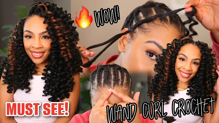 12" WAND CURL CROCHET HAIR! INSTALL IN MINUTES! | ...