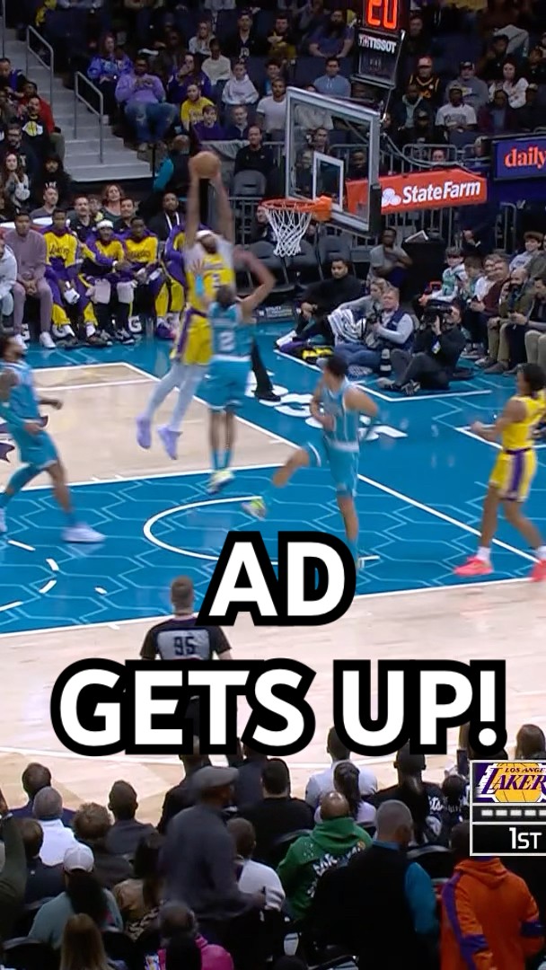 AD runs the break for the lob!