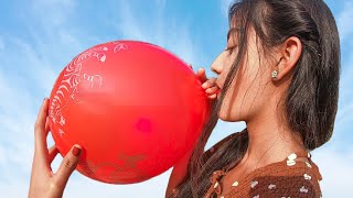 outdoor fun with Monty Balloon || Smart Girl Popping Balloons and learn colors for kids #20